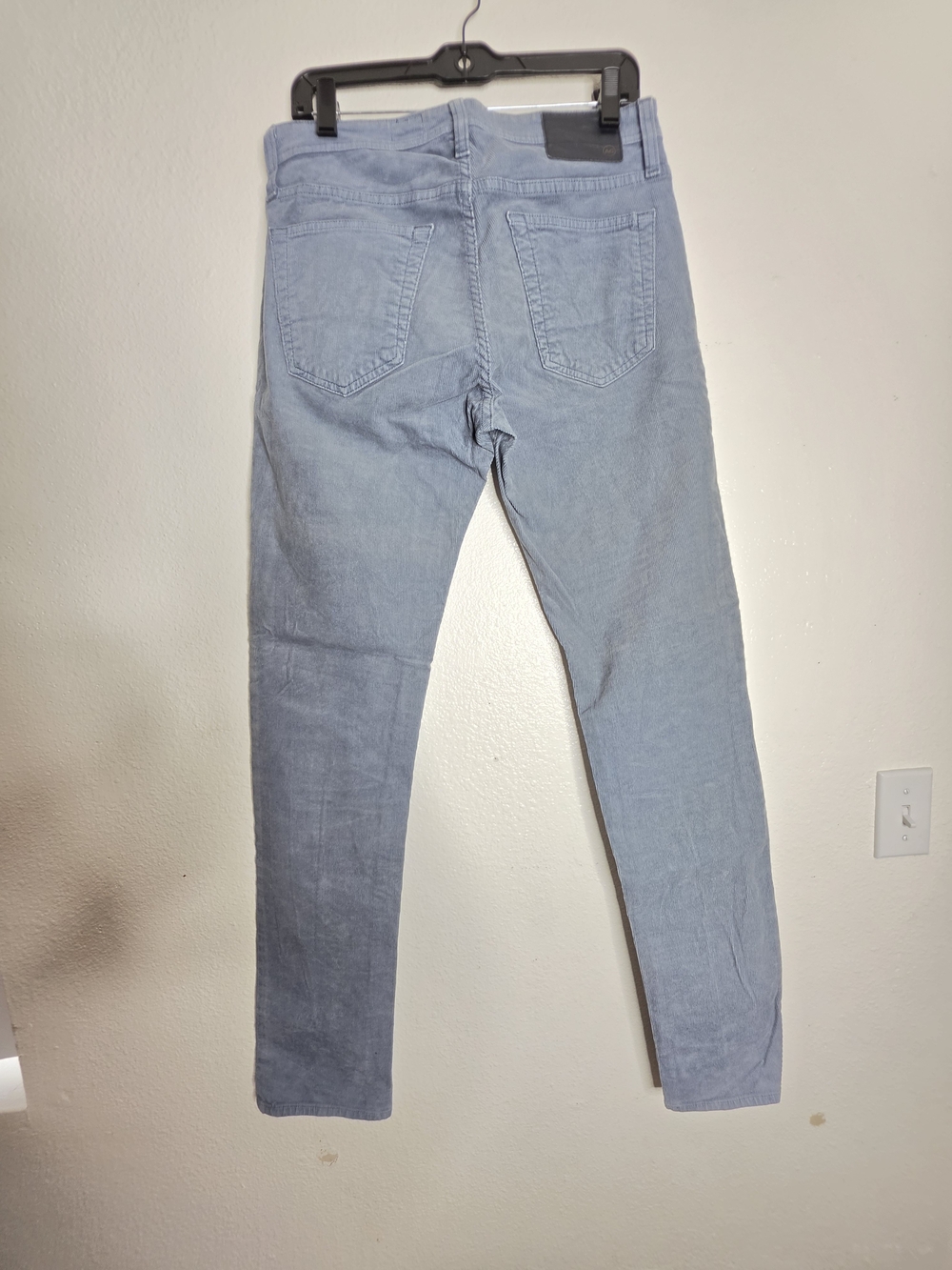 AG Adriano Goldschmied Tellis Modern Slim Light Wash Blue Corduroy Jeans Sz 30 - Picture 11 of 13